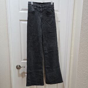 Joe's Jeans Black Wide-Leg Denim